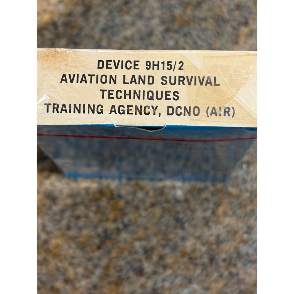 1973 US Navy Aviation Land Survival Techniques Training Cards Sealed Military - Picture 4 of 6